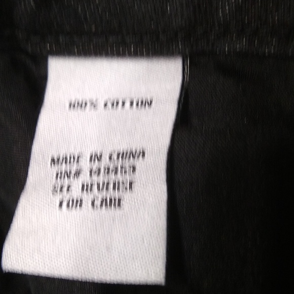 Ashley Mason 90s wide legs black jeans Size 31 hi rise raw hem - Picture 9 of 9